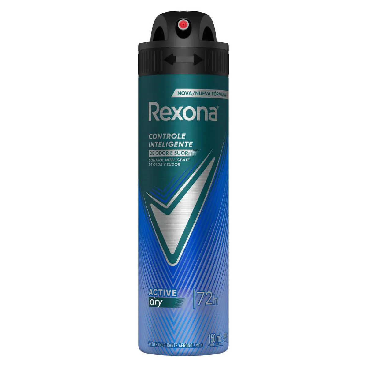 Desodorante Antitranspirante Aerosol Rexona Men Active Dry M Desodorante Antitranspirante Aerosol Rexona Men Active Dry Masculino 72h 150ml - Image 1