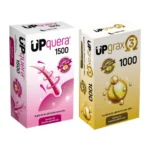 Kit Upquera 1500 + Upgrax 3 1000 Ômega 3 Epa Dha Pele Saudável Pelo Forte Cães & Gatos