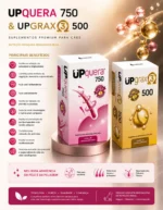 Kit Upquera 750 + Upgrax 3 500 Ômega 3 Epa Dha Pele Saudável Pelo Forte Cães & Gatos - Imagem 3