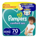 Fralda Pampers Confort Sec XXXG 70 unidades