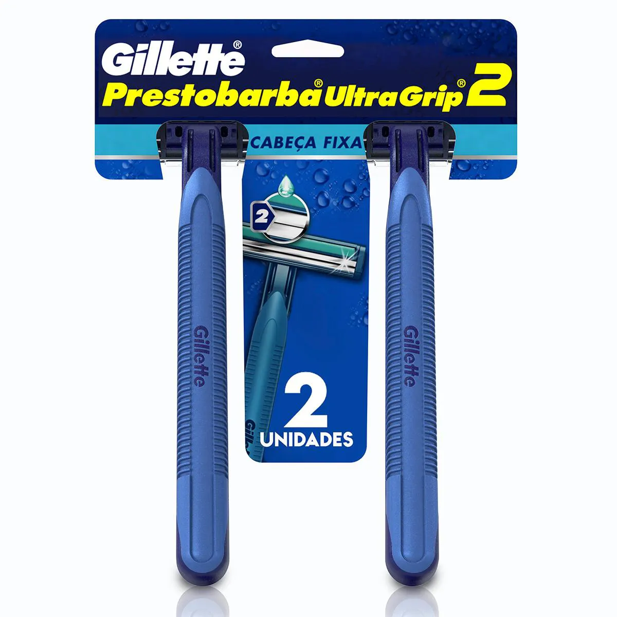 Aparelho para Barbear Masculino Gillette Prestobarba Ultragr Aparelho para Barbear Masculino Gillette Prestobarba Ultragrip com 2 unidades - Image 1