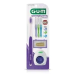 Kit G.U.M Orthodontic Escova de dente + 3 Escovas Interdentais + 5 Bastões de Cera + 5 Fios Dentais - Image 2