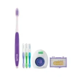 Kit G.U.M Orthodontic Escova de dente + 3 Escovas Interdentais + 5 Bastões de Cera + 5 Fios Dentais - Image 4
