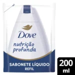 Refil Sabonete Líquido Corporal Dove Nutrição Profunda com 200ml