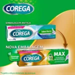 Creme Fixador de Dentadura Ultra Corega Max Fixação e Refrescância Menta 40g - Imagem 3