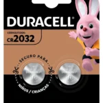 Pilha de Lítio Duracell Tipo Moeda Bateria CR2032 2 unidades