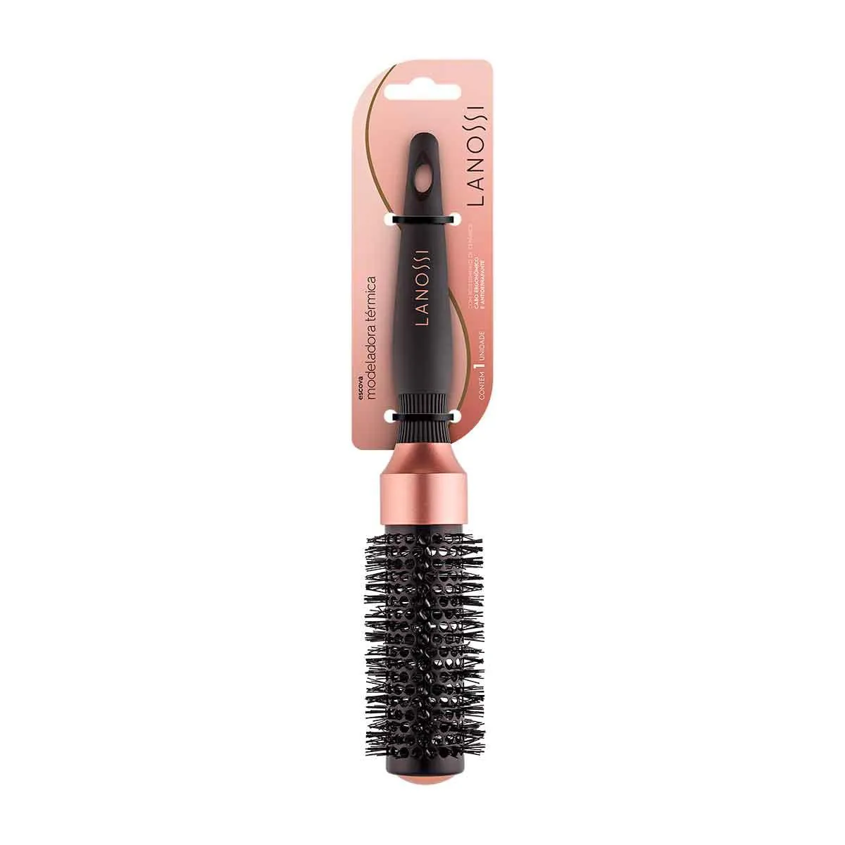 Escova de Cabelo Lanossi Modeladora Modelagem Bronze 33MM - Escova de Cabelo Lanossi Modeladora Modelagem Bronze 33MM - 1 unidade - Image 1