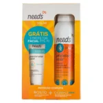 Kit Protetor Solar Needs Facial FPS 70 40g + Corporal FPS 50 Aerossol 200ml