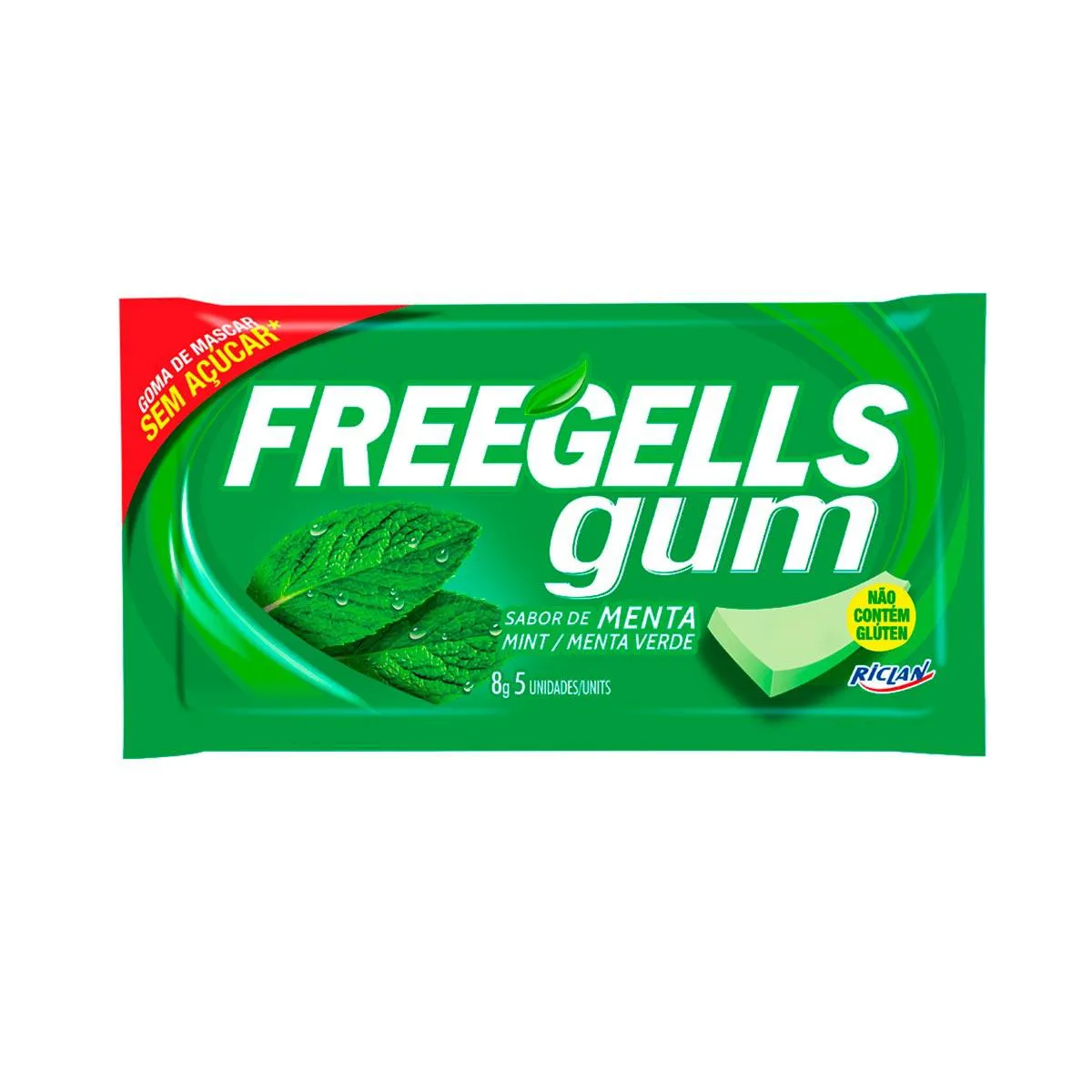 Goma de Mascar Freegells Menta 8g Goma de Mascar Freegells Menta 8g - Image 1