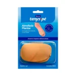 Par Meia Silicone Dk Anti Rachadura Calcanhar Hidratante Protetor Ortopédica Bege - Imagem 3