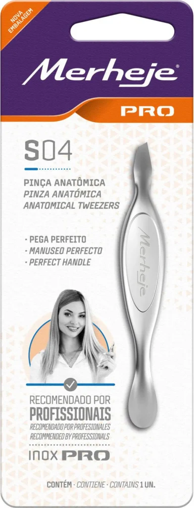 Pinça Enox Ponta Dourada Fina 701 - Image 4