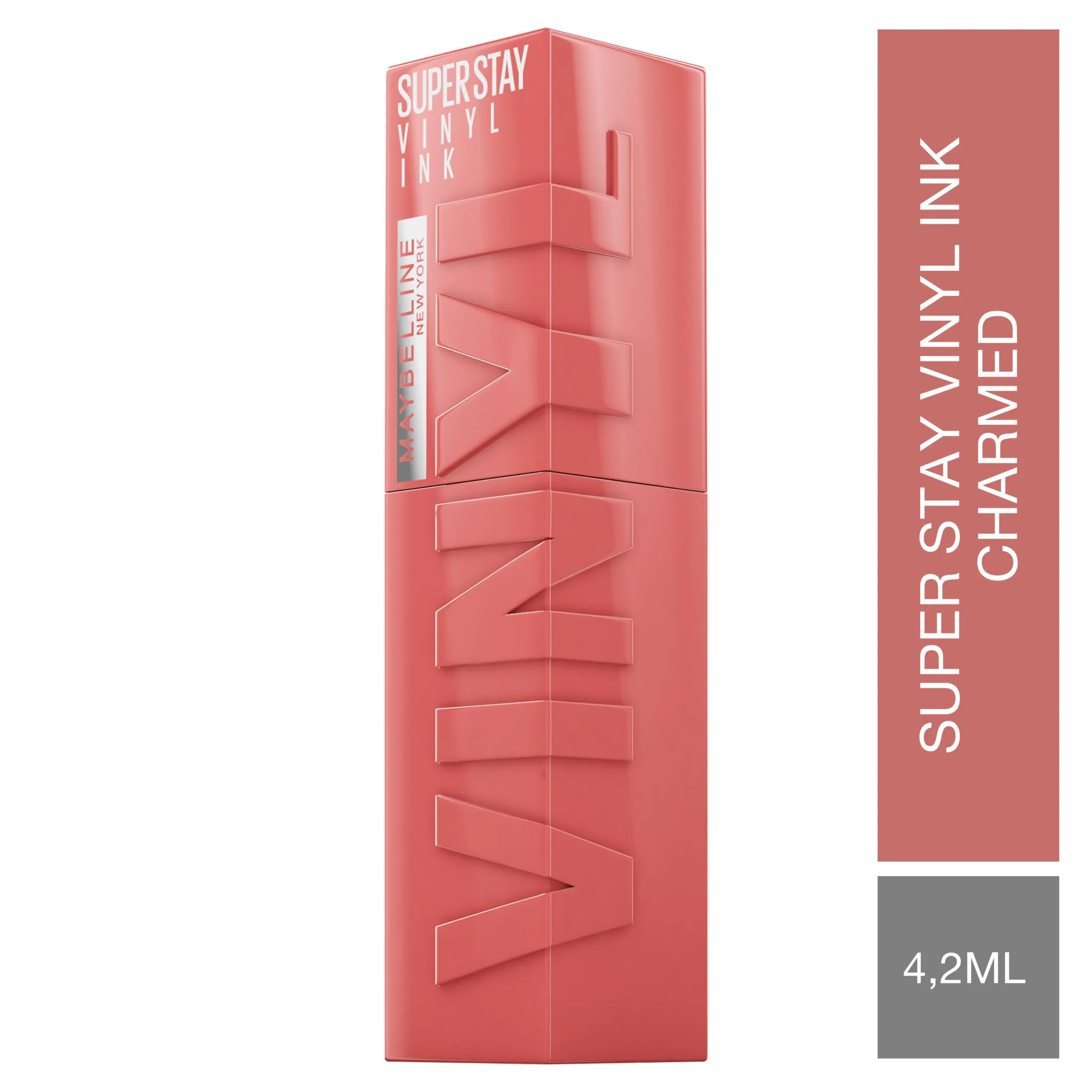 Batom Líquido Maybelline Superstay Vinyl Ink Efeito Espelhad Batom Líquido Maybelline Superstay Vinyl Ink Efeito Espelhado 4,2ml - Charmed - Image 1