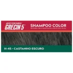 Shampoo Tonalizante Grecin Masculino - Castanho Escuro - Image 2