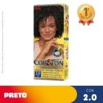Tinta de Cabelo Permanente Cor&Ton Niely - 2.0 Preto - Image 2