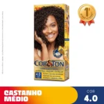 Tinta de Cabelo Permanente Cor&Ton Niely - 4.0 Castanho Médio - Image 2