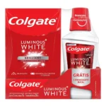 Kit Colgate Luminous White Brilliant Creme Dental 70g 3 unidades + Enxaguante Bucal 250ml - Image 3