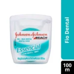 Kit Fio Dental Johnson's Reach Essencial Sabor Menta 3 unidades de 100 metros cada - Imagem 2