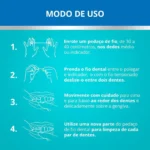 Kit Fio Dental Johnson's Reach Essencial Sabor Menta 3 unidades de 100 metros cada - Imagem 4