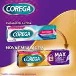 Creme Fixador de Dentadura Ultra Corega Max Fixação + Bloqueio Sem Sabor 40g - Image 3