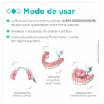 Kit Corega Ultra Creme Fixador de Dentaduras sem Sabor com 2 unidades com 68g Cada - Image 3