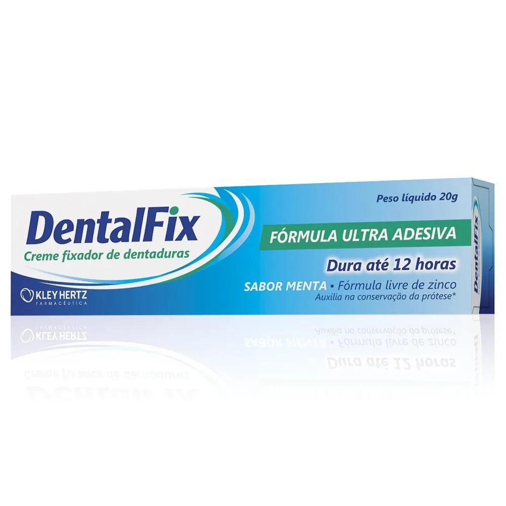 Creme Fixador de Dentadura Dentalfix - Menta 20g Creme Fixador de Dentadura Dentalfix - Menta 20g - Imagem 1