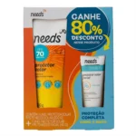 Kit Protetor Solar FPS 70 Needs Facial 40g + Corporal 200g