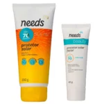Kit Protetor Solar FPS 70 Needs Facial 40g + Corporal 200g - Image 3