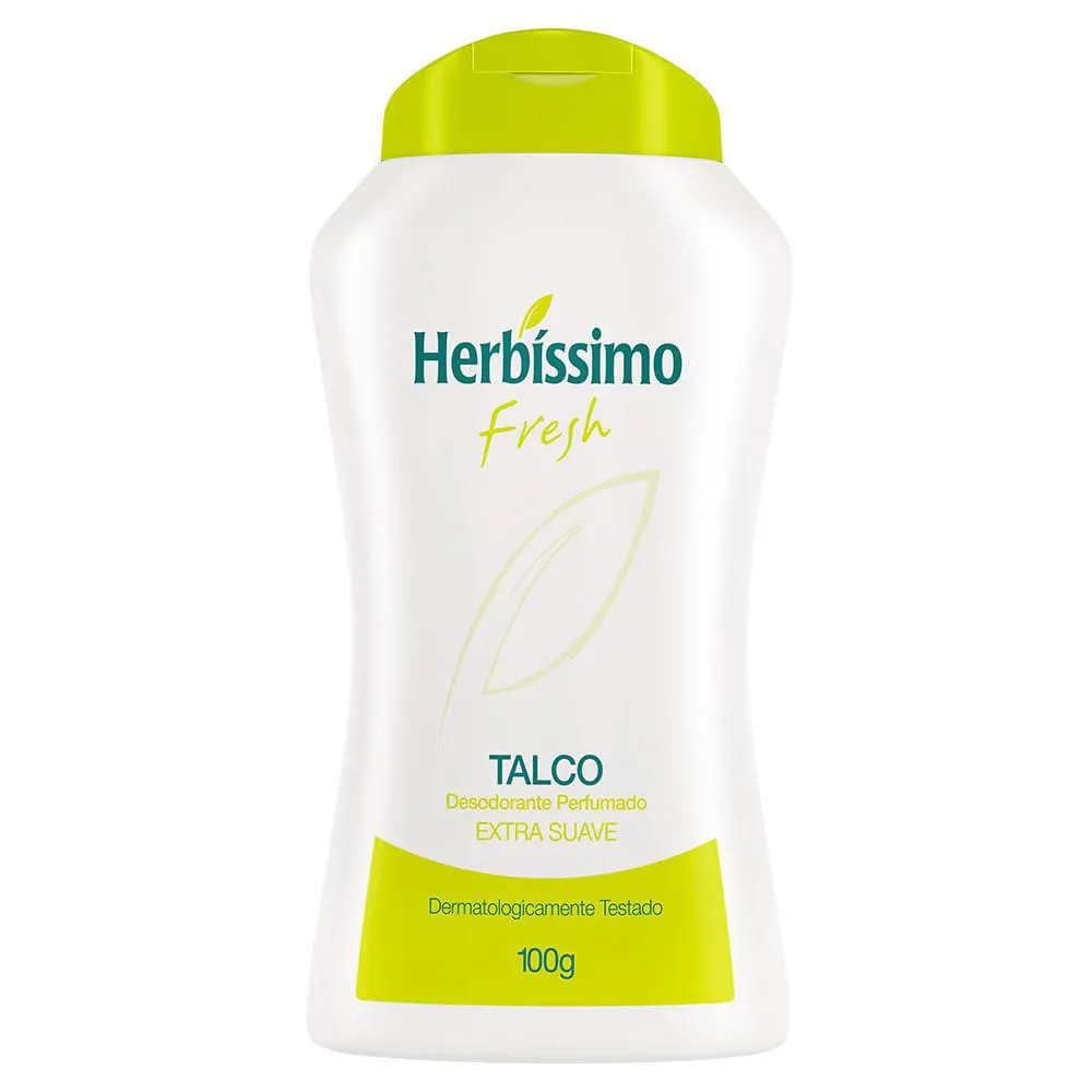 Talco Desodorante Perfumado Herbíssimo Fresh Extra Suave Adu Talco Desodorante Perfumado Herbíssimo Fresh Extra Suave Adulto 100g - Image 1