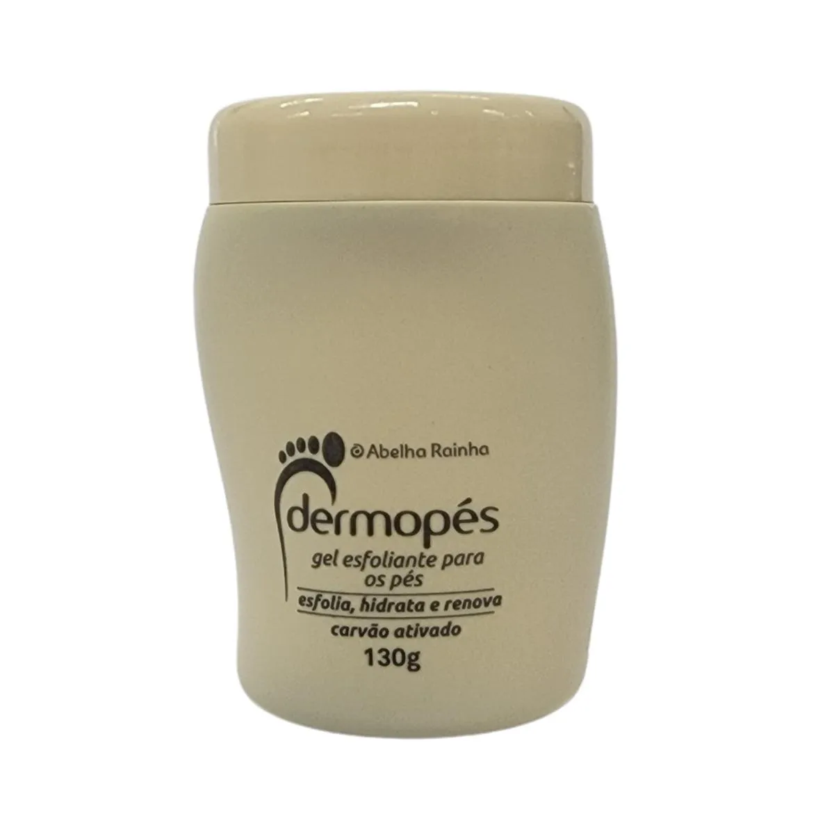 Gel Esfoliante para os Pés com Carvão Ativado Dermopés Abelh Gel Esfoliante para os Pés com Carvão Ativado Dermopés Abelha Rainha 130g - Image 1