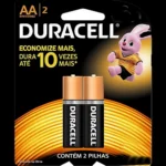 Pilha Alcalina Aa Duracell 1.5v - 2 unidades
