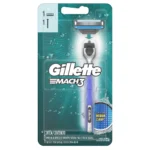 Aparelho de Barbear Gillette Mach3 Acqua Grip + 1 cartucho - Image 2