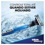 Aparelho de Barbear Gillette Mach3 Acqua Grip + 1 cartucho - Image 3