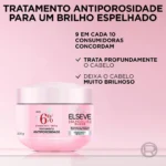 Máscara de Cabelo Tratamento Antiporosidade Elseve Glycolic Gloss Máscara Acidificante e Brilho Intenso 300g - Image 2