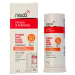 Protetor Solar Facial Needs Firmeza & Antissinais FPS 50 Bastão 12g