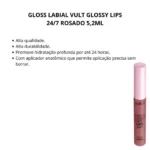 Gloss Labial Vult Glossy Lips 24/7 Rosado 5,2ml - Image 2