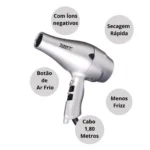 Secador Taiff Fox Prata 2000w 127v - Image 2