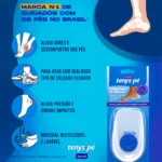 Calcanheira de Silicone Tenys Pé Tamanho 39 a 43 com 1 par - Image 3