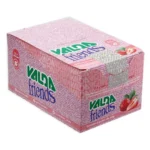 Valda Friends Pastilha de Mentol Sabor Morango sem Açúcar Caixa com 6 Potes de 50g