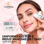 Creme Facial Anti-Marcas Dia L'oréal Paris Glycolic Bright FPS 30 Tratamento e Proteção Antimanchas 49g - Image 3