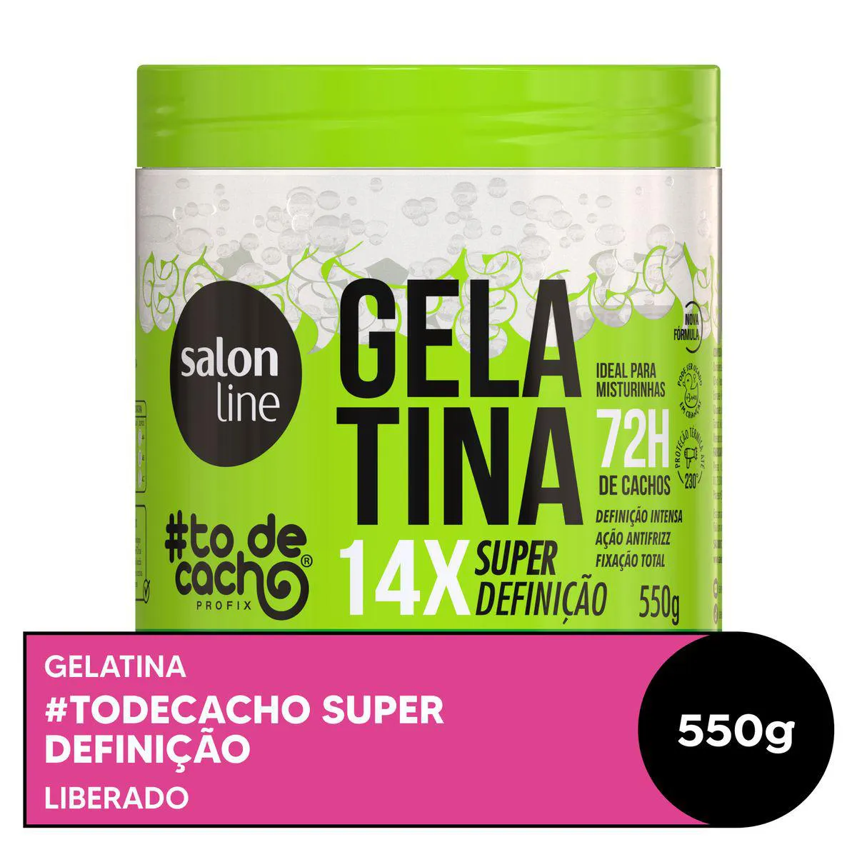 Gelatina Capilar Salon Line #todecacho Super Definição 550g Gelatina Capilar Salon Line #todecacho Super Definição 550g - Imagem 1