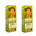 Kit 2x Zintrix (zinco Infantil) 20ml – Flora Nativa Sabor:morango
