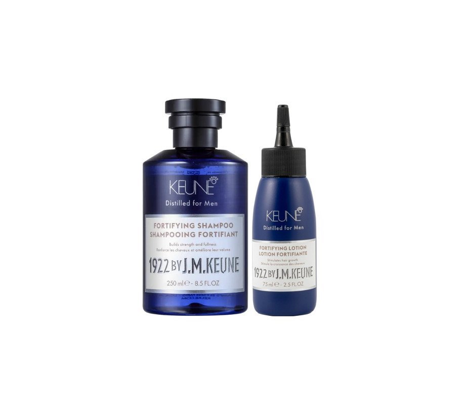 Kit Keune 1922 by J. M. Keune Fortifying – Shampoo Antiqueda Kit Keune 1922 by J. M. Keune Fortifying – Shampoo Antiqueda 250ml + Loção Capilar Antiqueda 75ml - Imagem 1