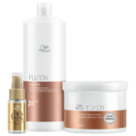 Kit Wella Professionals Fusion + Oil Reflections Trio Care (3 Produtos)