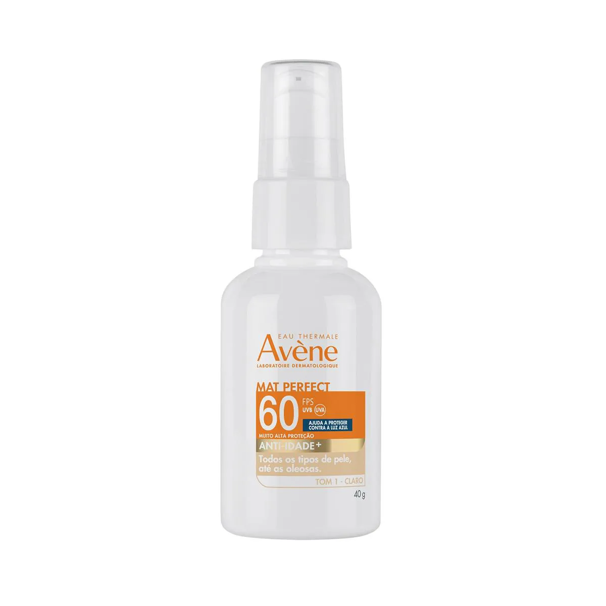 Protetor Solar Facial Avène Mat Perfect Anti-idade FPS 60 Cl Protetor Solar Facial Avène Mat Perfect Anti-idade FPS 60 Claro 40g - Imagem 1