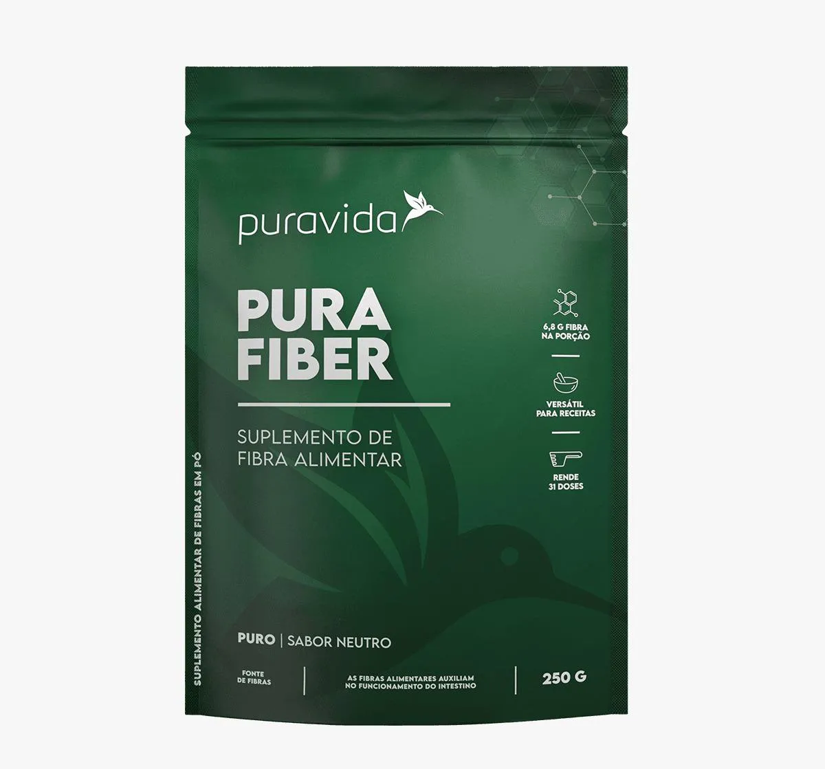 Pura Fiber – 250g- Fibra Alimentar- Pura Vida Pura Fiber – 250g- Fibra Alimentar- Pura Vida - Image 1