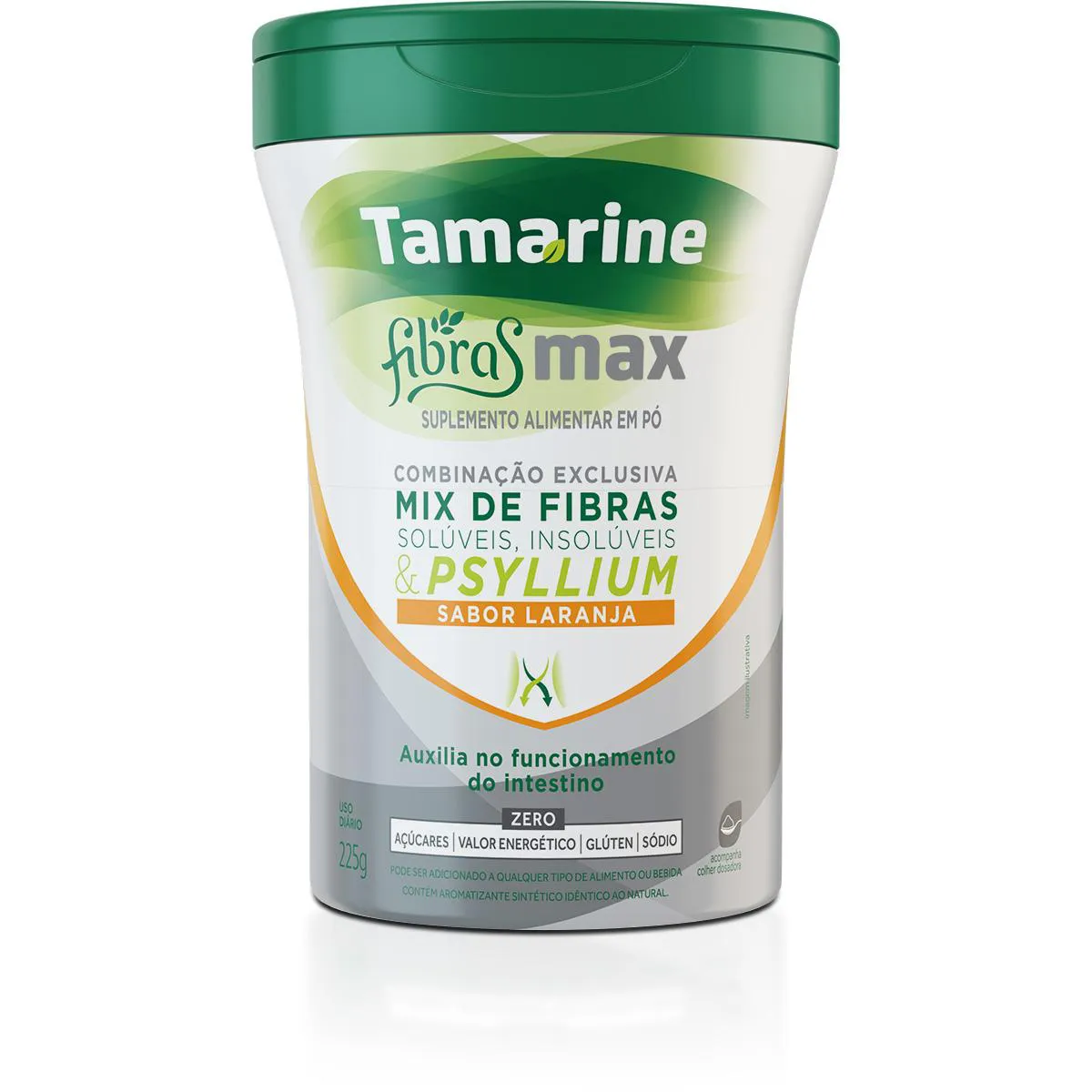 Tamarine Fibras Max em Pó Laranja Zero 225g Tamarine Fibras Max em Pó Laranja Zero 225g - Imagem 1