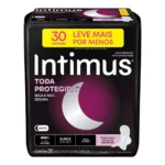 Absorvente Intimus Toda Protegida Suave Com Abas 30 Unidades
