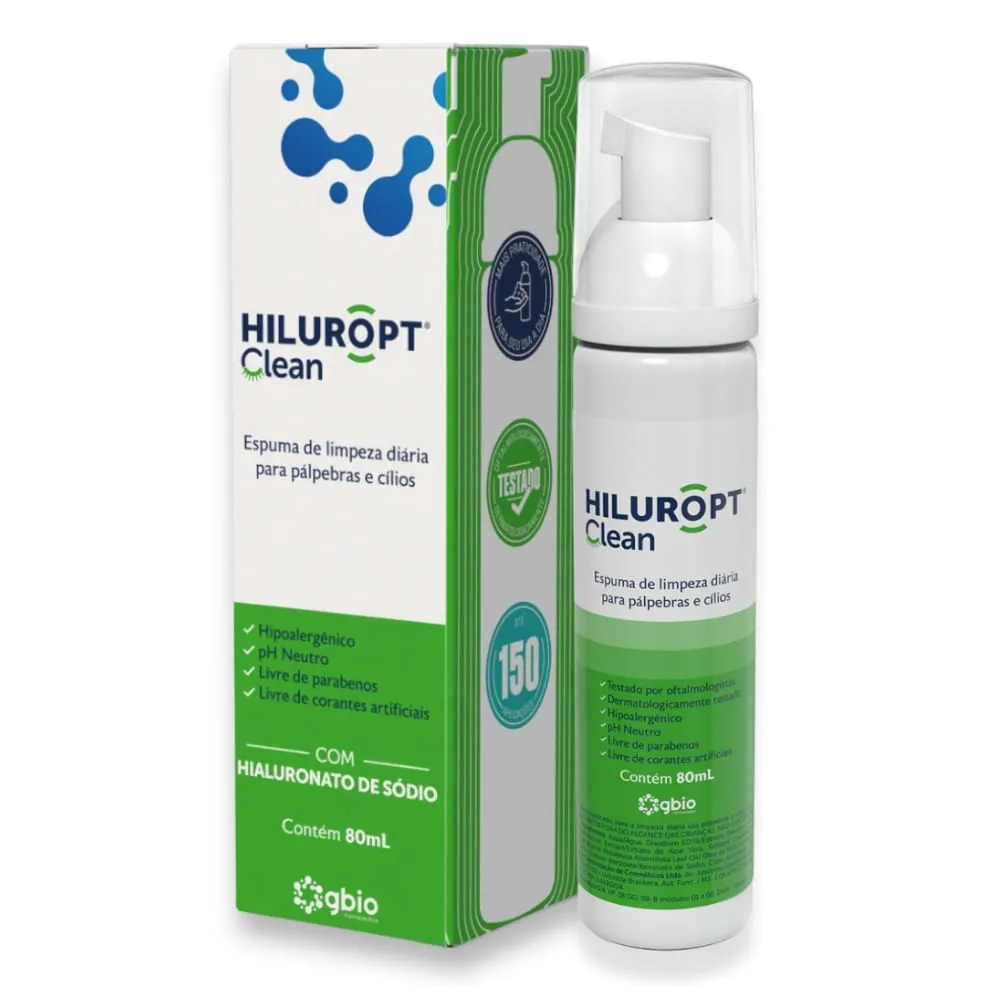 Espuma De Limpeza Hiluropt Clean Palpebras E Cilios 80ml Espuma De Limpeza Hiluropt Clean Palpebras E Cilios 80ml - Imagem 1