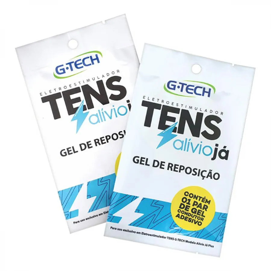 Gel De Reposicao Para Eletroestimulador Tens Alivio Ja G-tec Gel De Reposicao Para Eletroestimulador Tens Alivio Ja G-tech 1 Par - Image 1