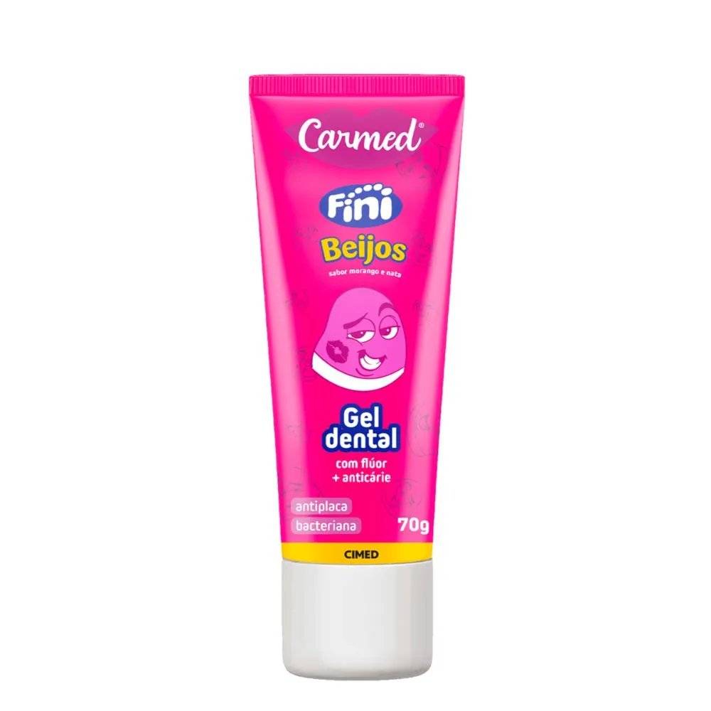 Gel Dental Carmed Fini 70gr Beijos Gel Dental Carmed Fini 70gr Beijos - Imagem 1